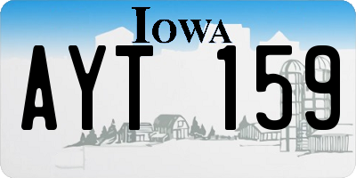 IA license plate AYT159