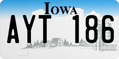IA license plate AYT186
