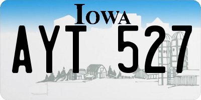 IA license plate AYT527