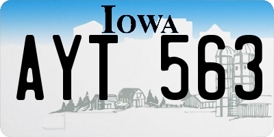 IA license plate AYT563
