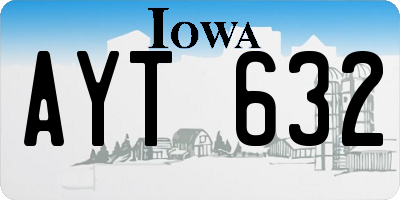 IA license plate AYT632