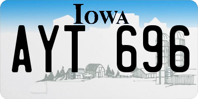 IA license plate AYT696