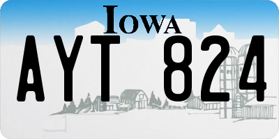 IA license plate AYT824