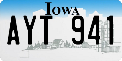 IA license plate AYT941