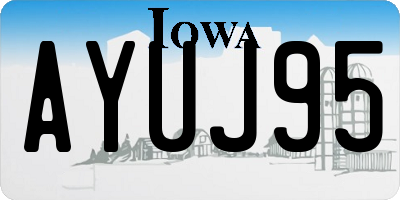 IA license plate AYUJ95