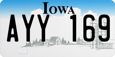 IA license plate AYY169