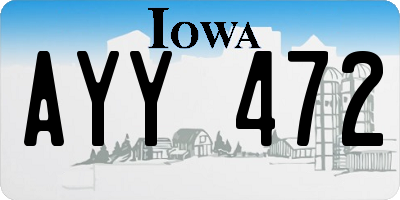 IA license plate AYY472