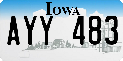 IA license plate AYY483