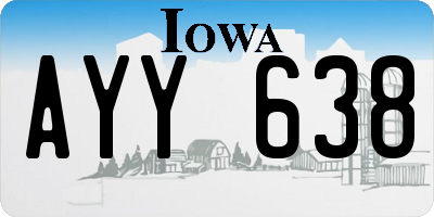 IA license plate AYY638