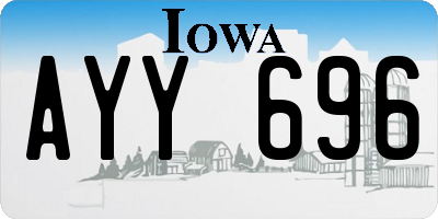 IA license plate AYY696