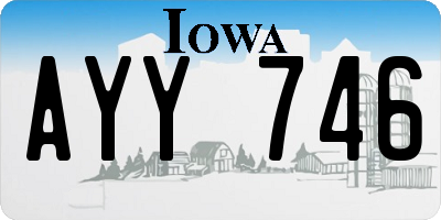IA license plate AYY746