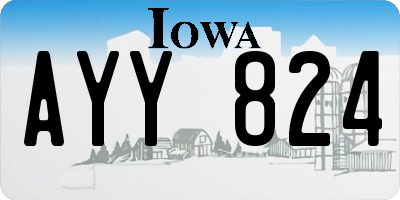IA license plate AYY824