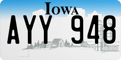 IA license plate AYY948