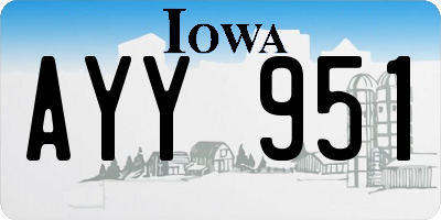 IA license plate AYY951