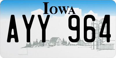 IA license plate AYY964