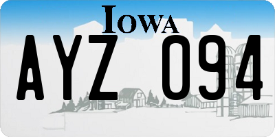 IA license plate AYZ094