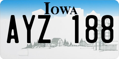 IA license plate AYZ188
