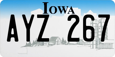 IA license plate AYZ267