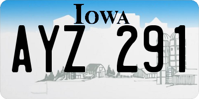IA license plate AYZ291