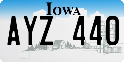 IA license plate AYZ440