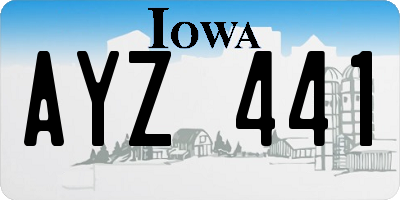 IA license plate AYZ441