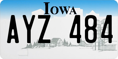 IA license plate AYZ484