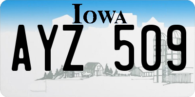 IA license plate AYZ509