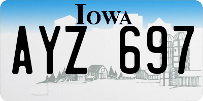 IA license plate AYZ697