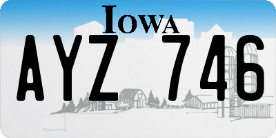 IA license plate AYZ746