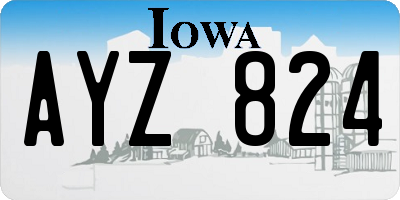 IA license plate AYZ824