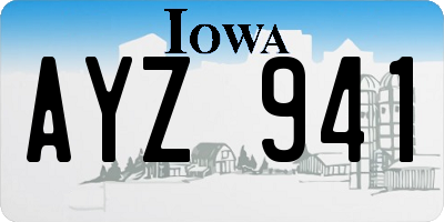 IA license plate AYZ941
