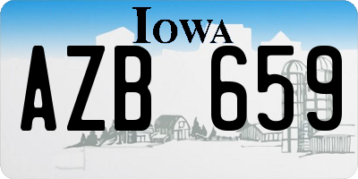 IA license plate AZB659