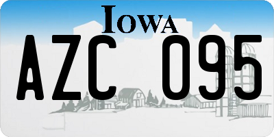IA license plate AZC095