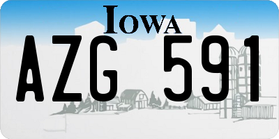 IA license plate AZG591