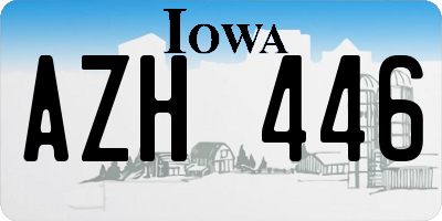 IA license plate AZH446