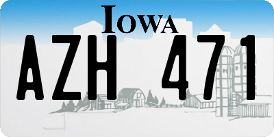 IA license plate AZH471