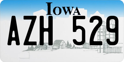 IA license plate AZH529