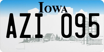 IA license plate AZI095