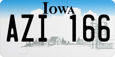 IA license plate AZI166