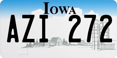IA license plate AZI272