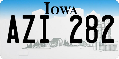 IA license plate AZI282