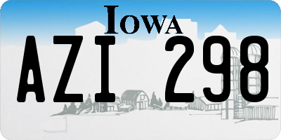 IA license plate AZI298