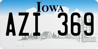 IA license plate AZI369