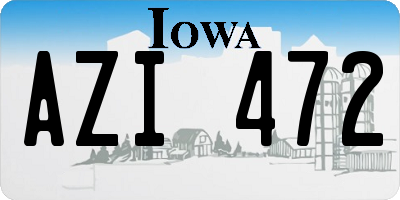 IA license plate AZI472