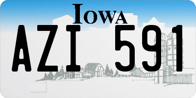 IA license plate AZI591