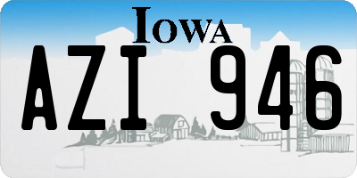 IA license plate AZI946