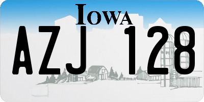 IA license plate AZJ128