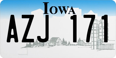 IA license plate AZJ171