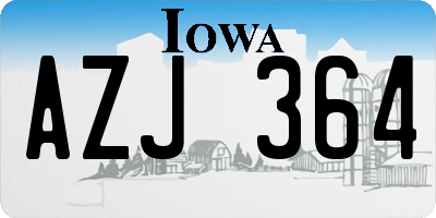 IA license plate AZJ364