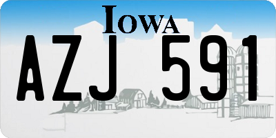 IA license plate AZJ591